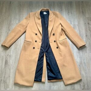 Princess Polly Camel Double-Breasted Trench Coat